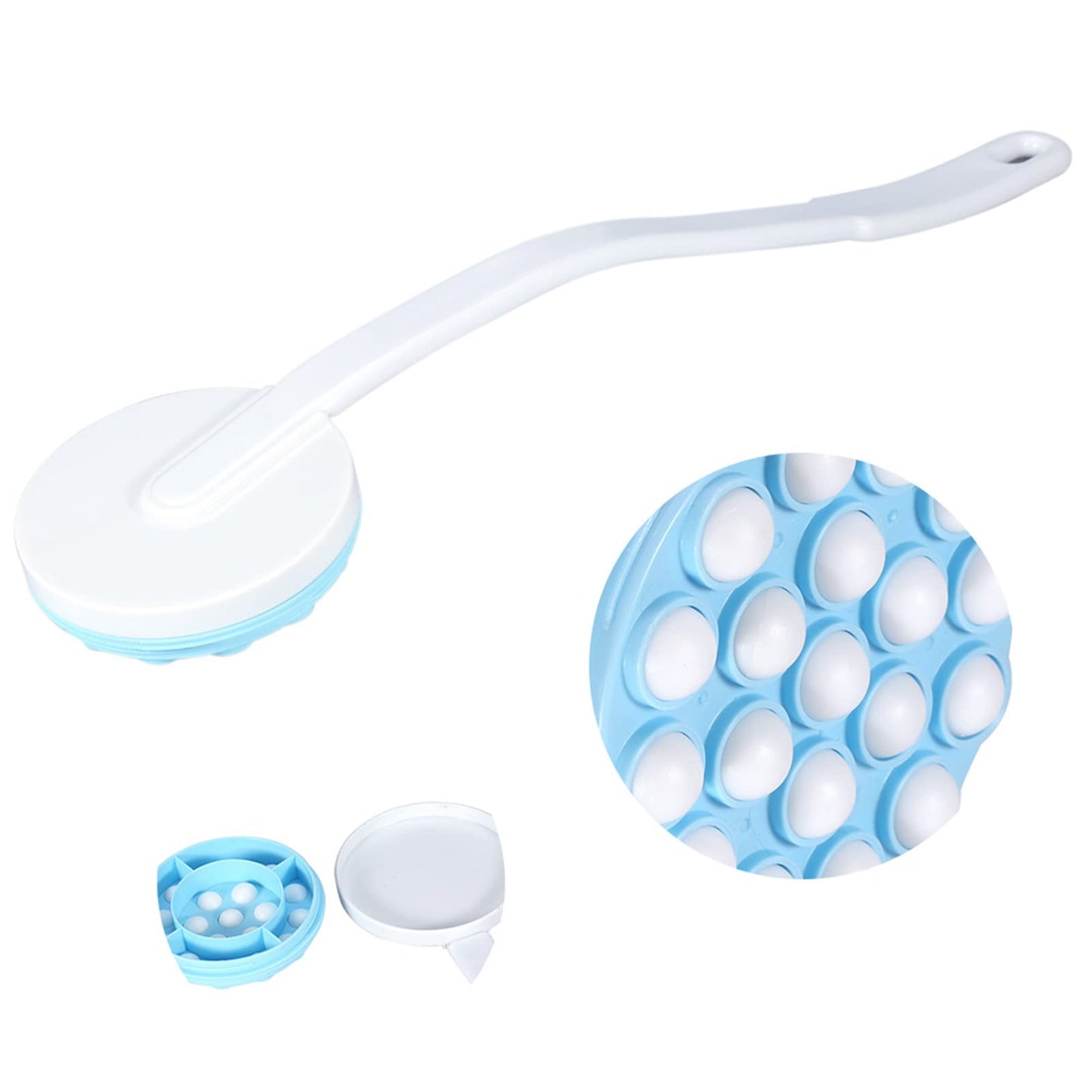 Back Lotion Applicator and Massager, Handheld Self Moisturizer Cream Lotion Applicator, Body Leg Bath Lotion Applicator For Back Brush Massager Beauty and Personal Care YUYTE