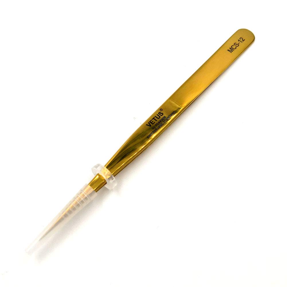 Vetus MCS Makeups Tweezers for Beauty Eyelashes Grip Picking Selection Works (MCS-12) Beauty and Personal Care Vetus