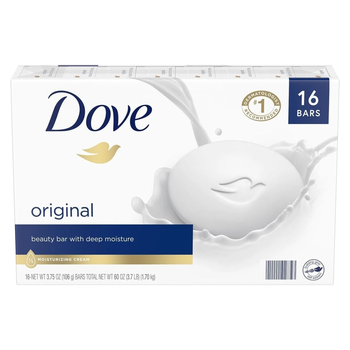 Dove Beauty Bar, White 4oz, 8 Bar, Twin Pack Beauty & Personal Care Dove