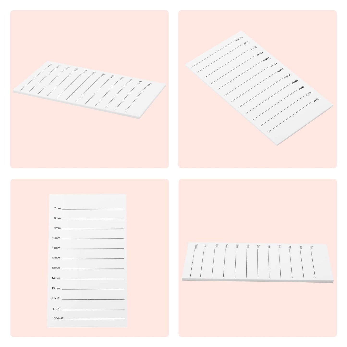 2 Pcs Lash Holder for Eyelash Extensions Acrylic Disposable Lash Hand Pallet Lash Tile for Extensions By FADLASH Beauty & Personal Care FADLASH