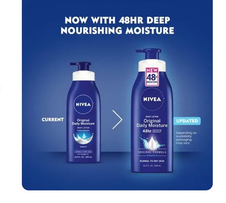 Nivea Original Daily Moisture Body Lotion 16.9 oz (Pack of 5) Beauty & Personal Care NIVEA