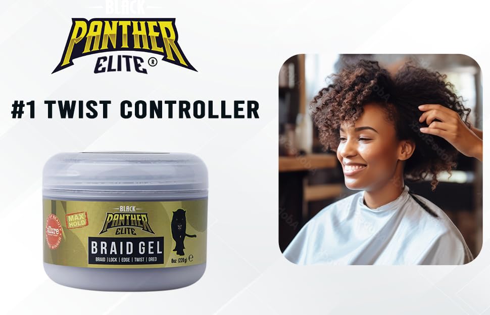 Black Panther Elite Edge & Braid Control Pomade for Curly Hair, For Braids, Locs N Twists, Volumizing And Styling Hair Gel for Women, Strong Hold, All Beauty & Personal Care The Roots Naturelle