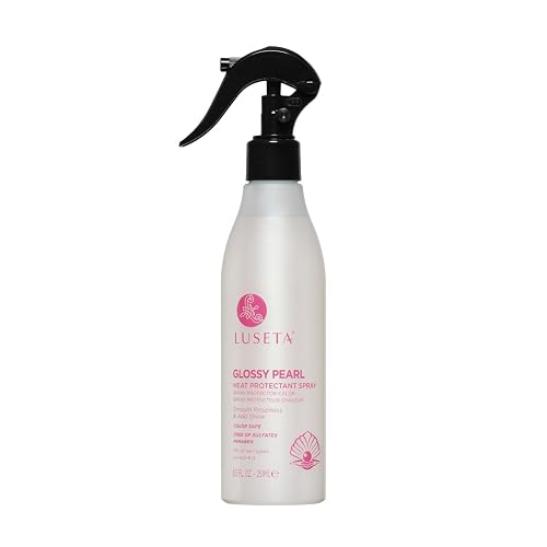 Luseta Glossy Pearl Heat Protectant Spray Smoothing Thermal Protection Treatment Enhance Shine and Add Strength for All Hair Types Protect Hair from Beauty & Personal Care L LUSETA