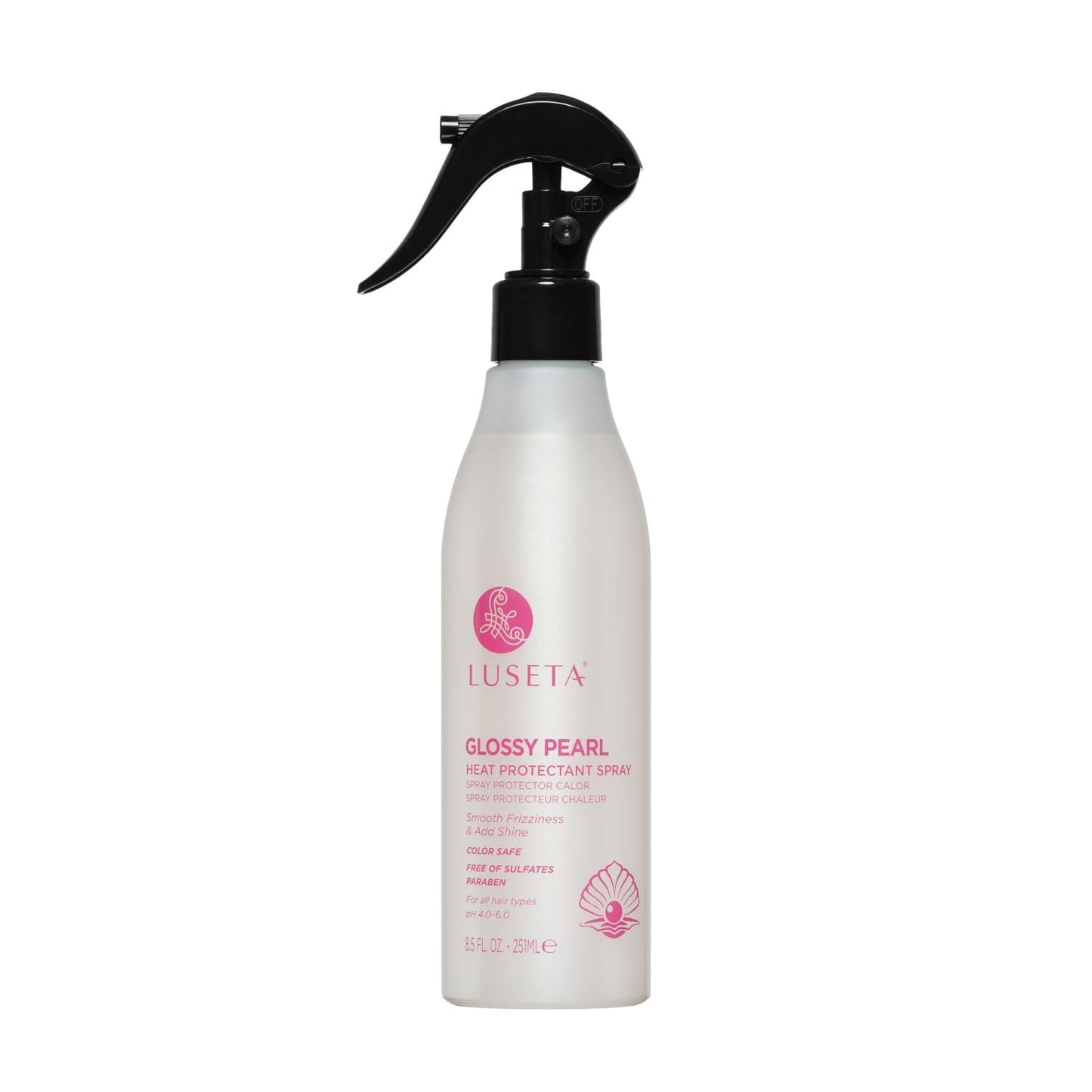 Luseta Glossy Pearl Heat Protectant Spray Smoothing Thermal Protection Treatment Enhance Shine and Add Strength for All Hair Types Protect Hair from Beauty & Personal Care L LUSETA