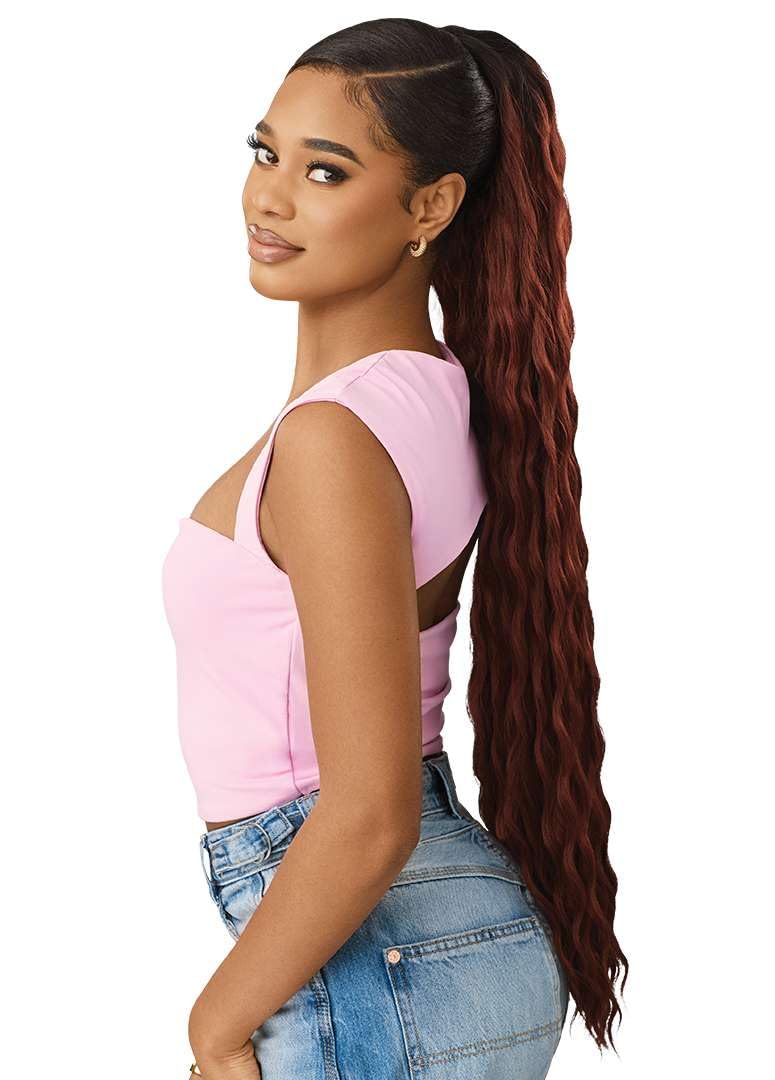 Outre Pretty Quick - Drawstring Pony - Sakina (OFF BLACK 1B)