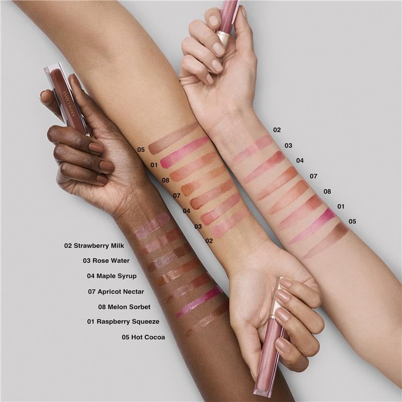 Estée Lauder Glossy Pout Lip Oil | Plumping & Moisturizing with a Sheer Tint | Includes Hyaluronic Acid + Vitamin E, 05 Hot Cocoa Beauty & Personal Care Estée Lauder