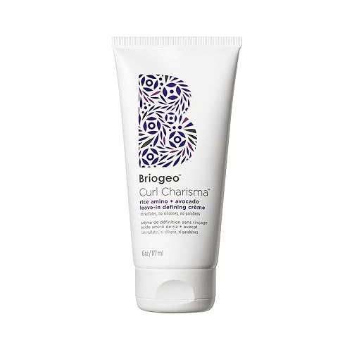 Briogeo Curl Charisma Rice Amino + Avocado Leave-In Defining Crème, Anti Frizz Hair Styling Moisturizer, Leave In Cream for Wavy, Curly, Coily Hair Beauty & Personal Care Briogeo