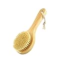 Short Handle Body Brush, Natural Bristles Wooden Bath Brush Shoulder Back Exfoliating Dry Brushing Skin Care Beauty & Personal Care KEWLYSEU