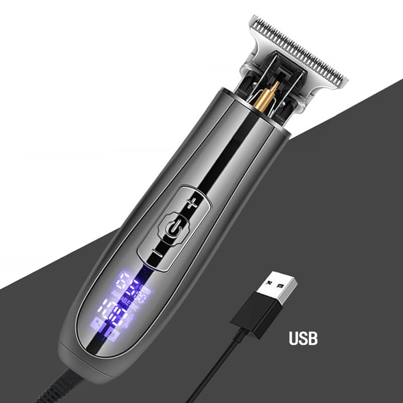 QDKVTNDJZ Hair Clippers Professional Rechargeable LCD Display USB Oil- tip Electric Trimme Barber Cutting Machine for Men Beauty and Personal Care QDKVTNDJZ