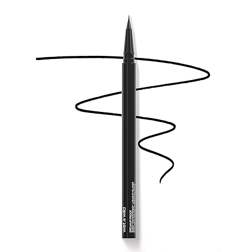 wet n wild Mega Last Breakup Proof Liquid Eyeliner - Ultra-Fine Brush, Waterproof, Long-Lasting - Cruelty-Free & Vegan - Ultra Black Beauty & Personal Care wet n wild