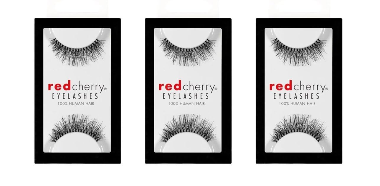 Red Cherry Eyelashes #213 (3 Pair Packs) Beauty & Personal Care Red Cherry