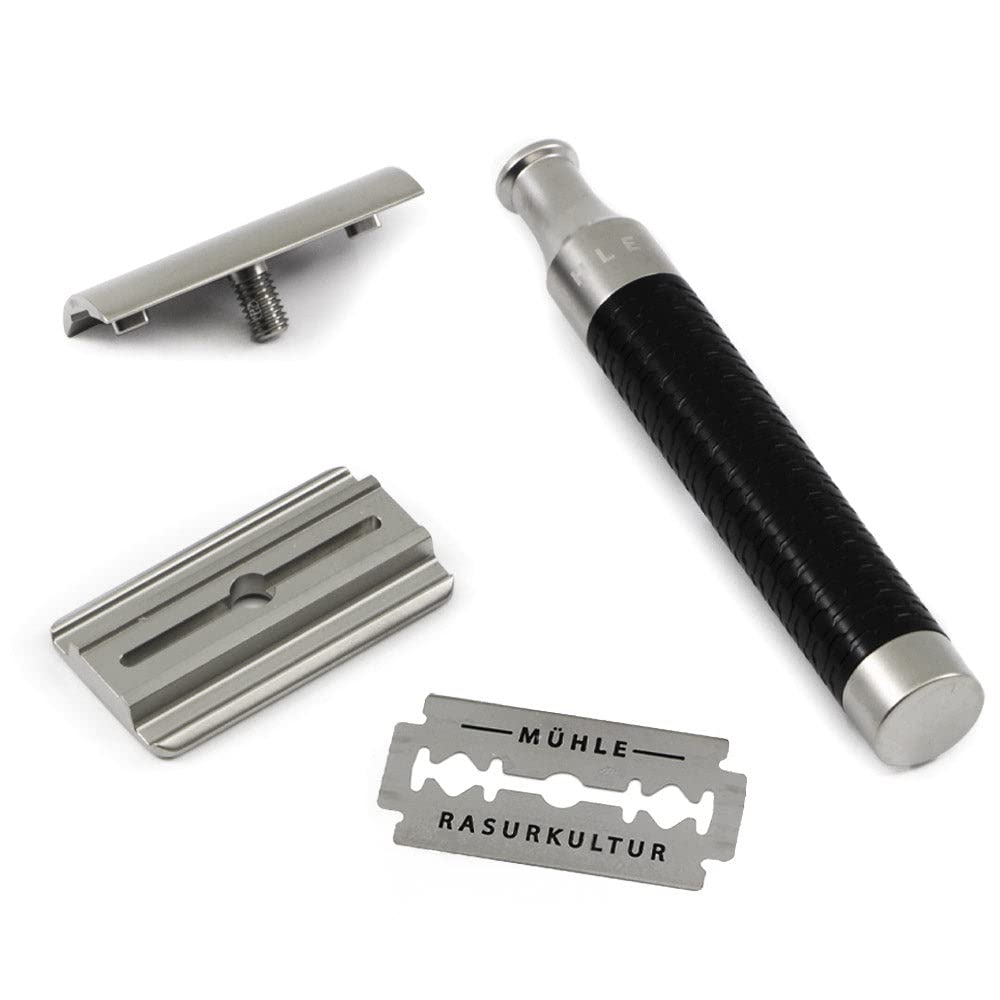 MÜHLE Rocca Stainless Steel Black Safety Razor Beauty and Personal Care MÜHLE