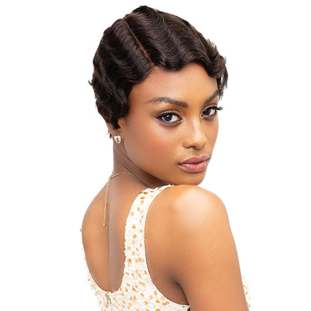 Janet Collection 100% Human Remy Hair Wig Mommy Parting Wig (2)
