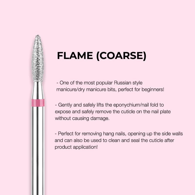 Kiara Sky Cuticle Bit Bundle - 6 Piece Set | Diamond Cuticle Drill Bits Beauty & Personal Care KIARA SKY