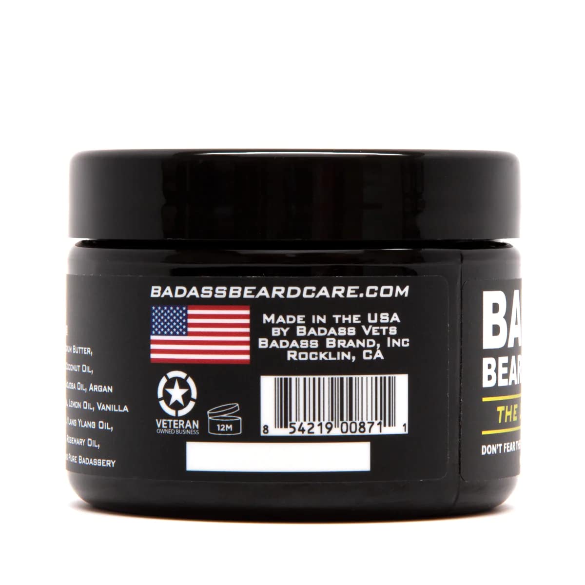 Badass Beard Care Beard Butter For Men - THE LADIES MAN, 3 oz - Made of Natural Ingrediens for Healthy, Soften and Itchness Free Beard and Mustache Beauty and Personal Care Badass Beard Care