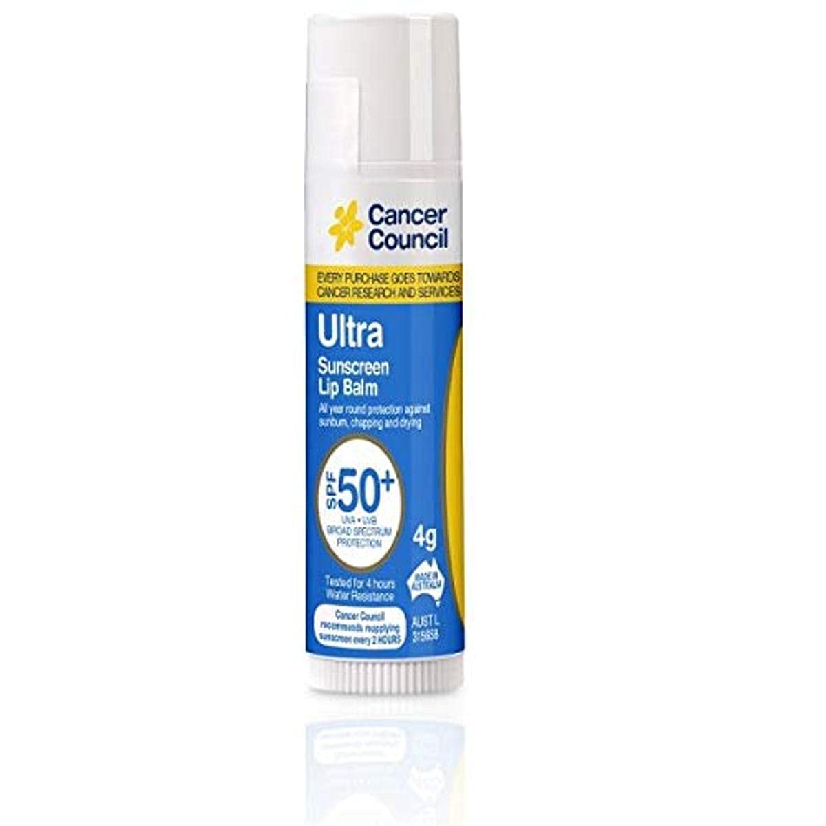CANCER COUNCIL SPF50+ Ultra Lip Balm 4g Beauty and Personal Care Cancer Council