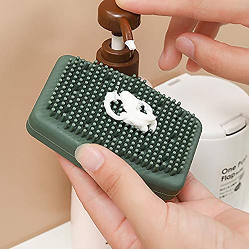 Exfoliating Towel for Body Bath Brush Bathroom Products Silicone Body Brush Bath Belt Scrub Back Brush Belt Wash Clean Bath Exfoliating Cloth Scrubber Beauty and Personal Care zxb-shop