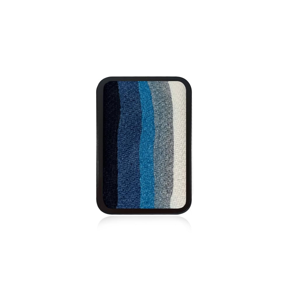 Kraze FX Night Lagoon Face Paint Refill 10g by Jacqueline Howe - Metallic Split Cake - Black to White Gradient - Replacement for Bold & Brilliant Beauty & Personal Care Kraze FX