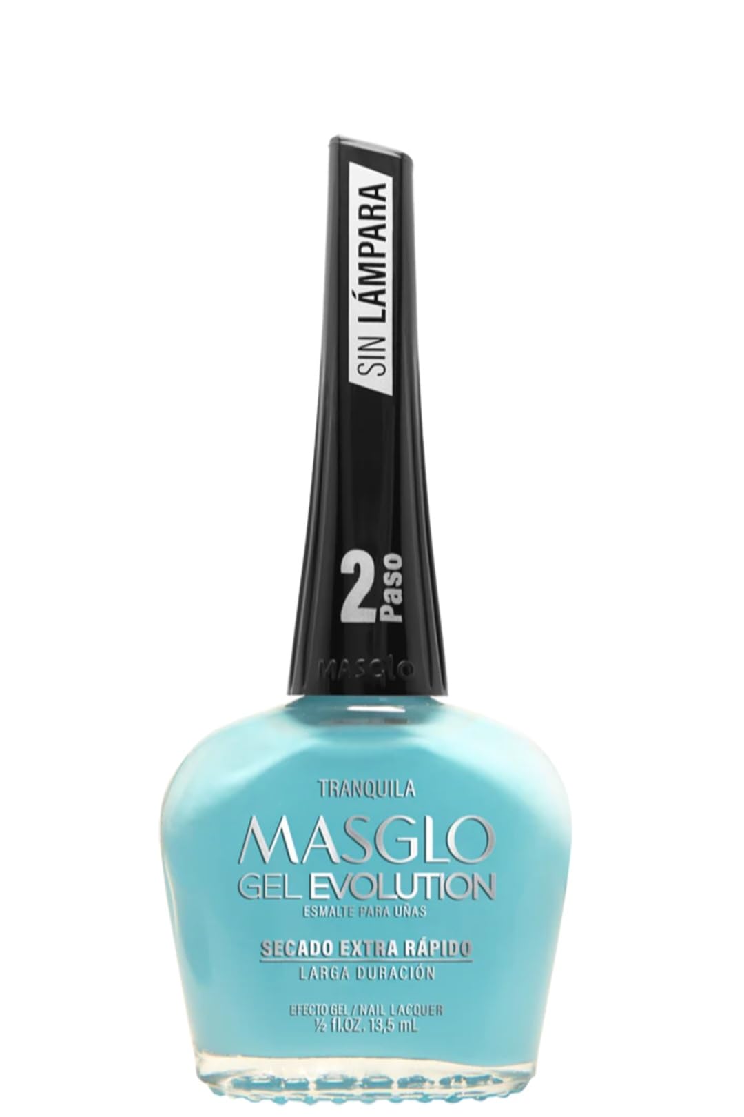MASGLO Evolution Nail Polish Gel Effect, No UV/LED Lamp Required, Lasts Up To 12 Days, 3 Piece Set - Tranquila, Tiza, Negro