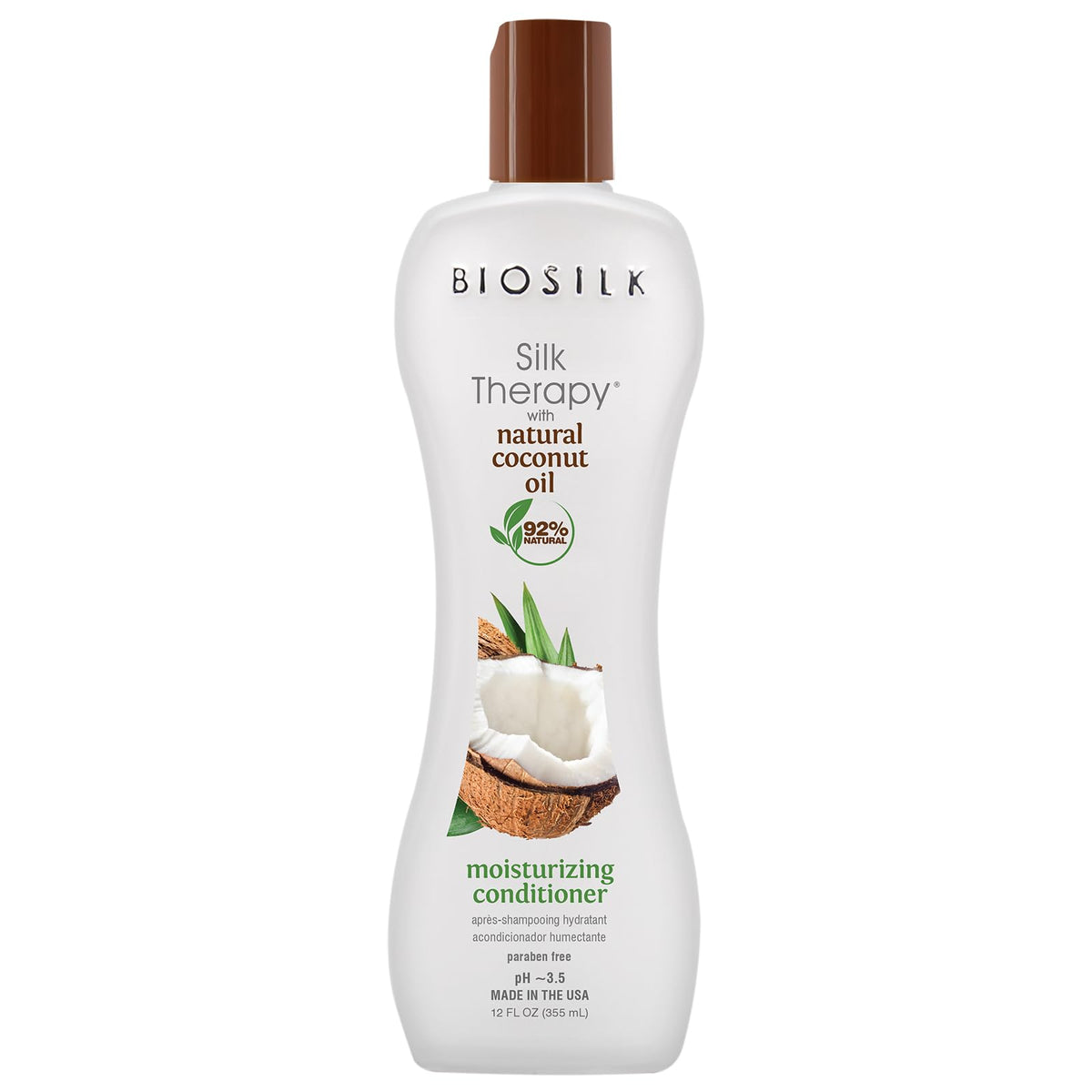BioSilk Silk Therapy with Natural Coconut Oil Moisturizing Conditioner