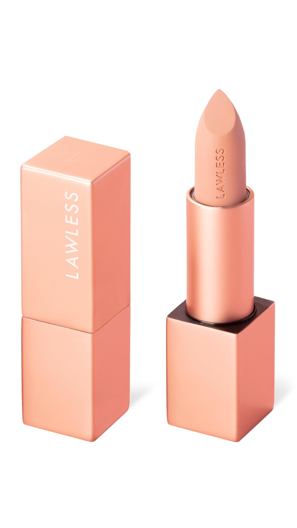 Lawless Women's Forget the Filler Lip-Plumping Line-Smoothing Satin Cream Lipstick, Platinum, 0.1 Ounce Beauty & Personal Care Lawless