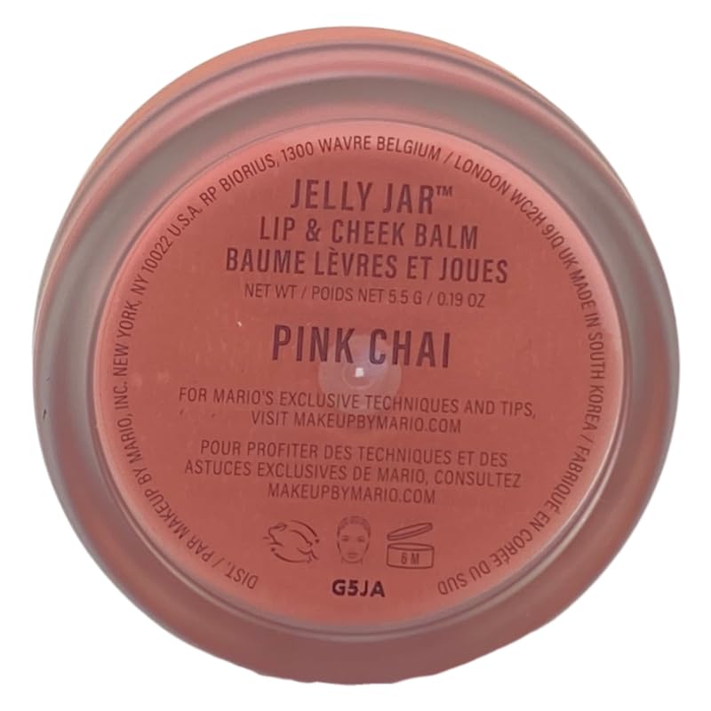 Makeup By Mario Jelly Jar Lip & Cheek Balm - Pink Chai- (Warm Pink Beige) 5.5 g / 0.19 oz Beauty & Personal Care BY MARIO