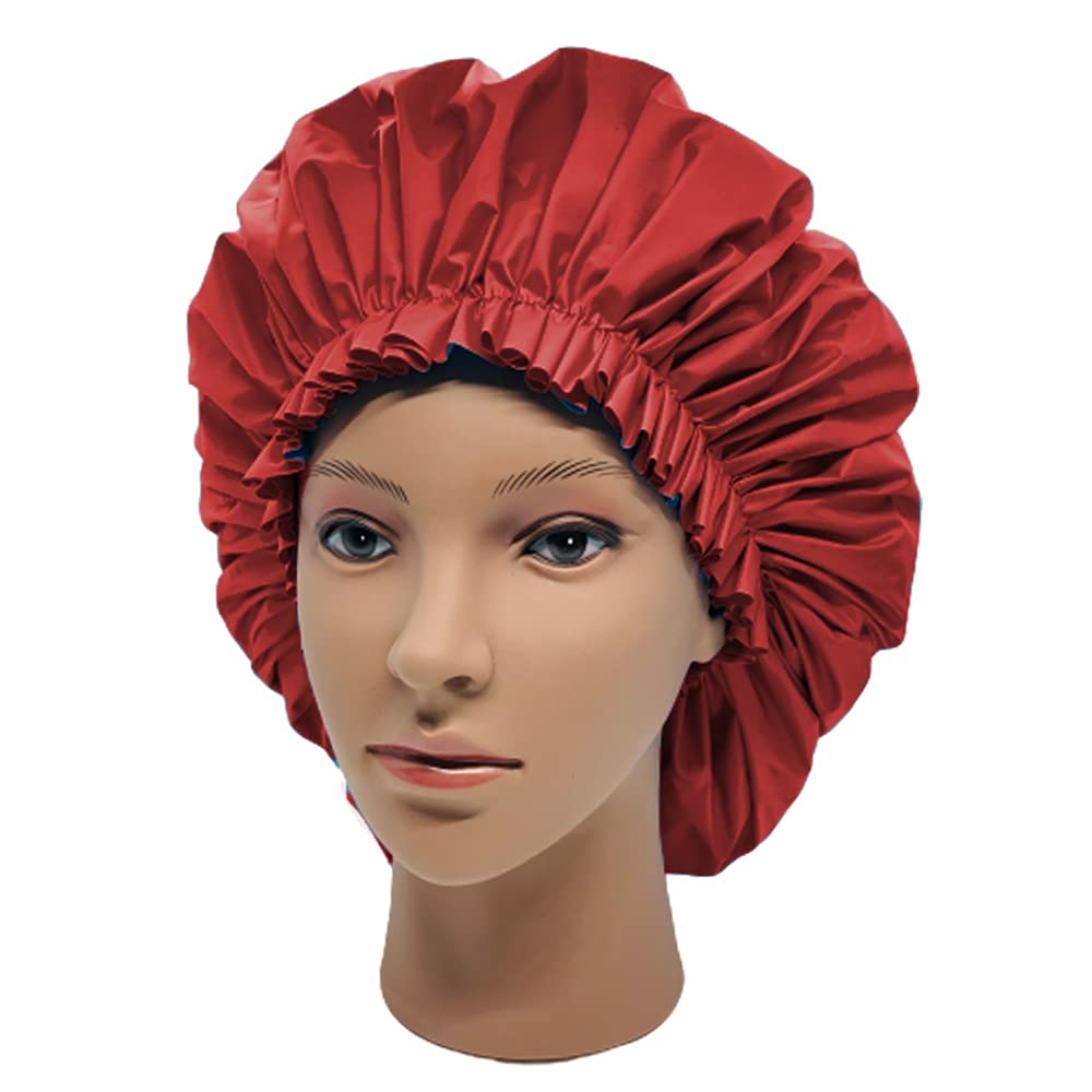 ELEBOX Premium Collection Super Jumbo Shower Cap Red Beauty & Personal Care ELEBOX