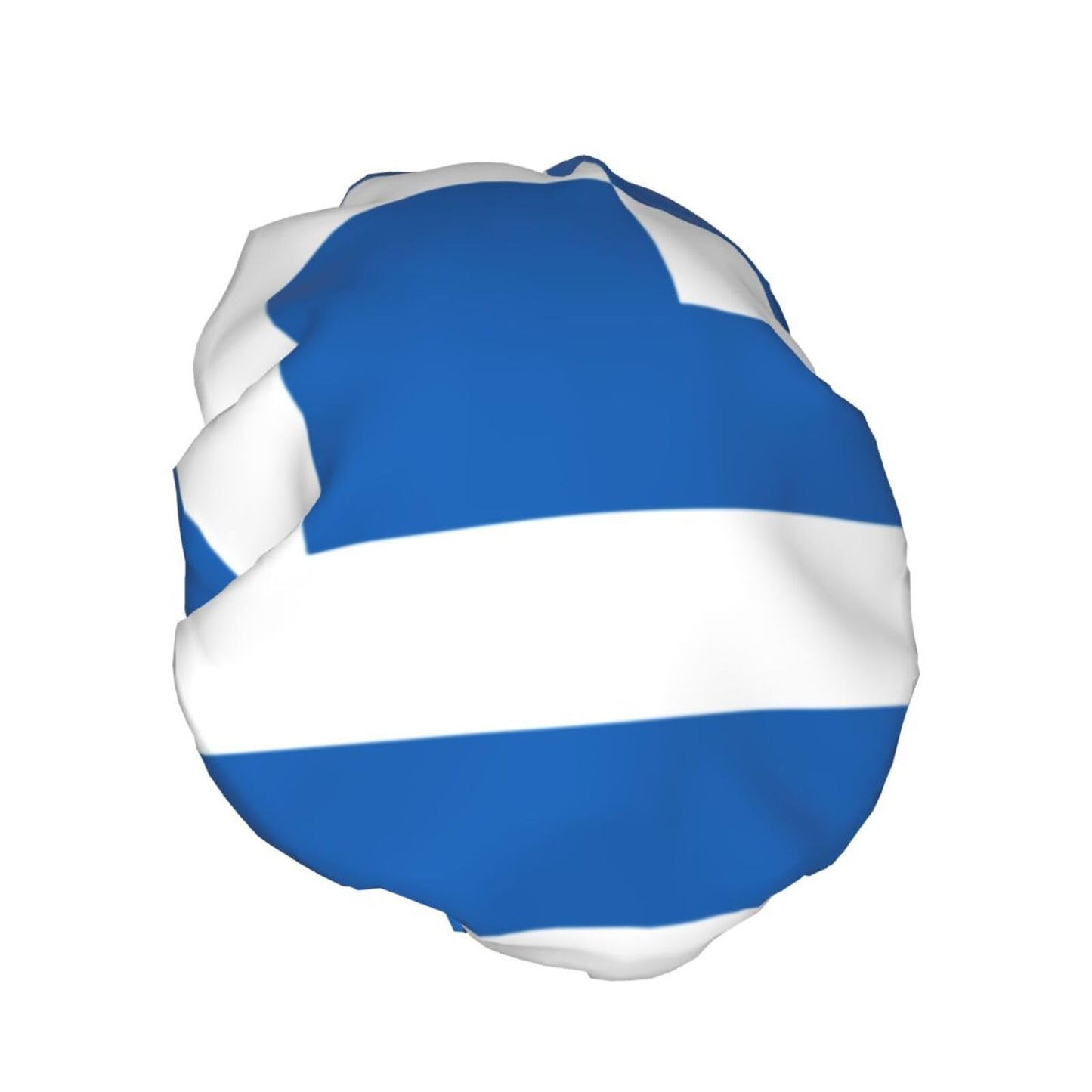 Greece Flag Prints Shower Cap Double Layer Lined Waterproof Bathing Shower Hat Beauty and Personal Care Hayyett