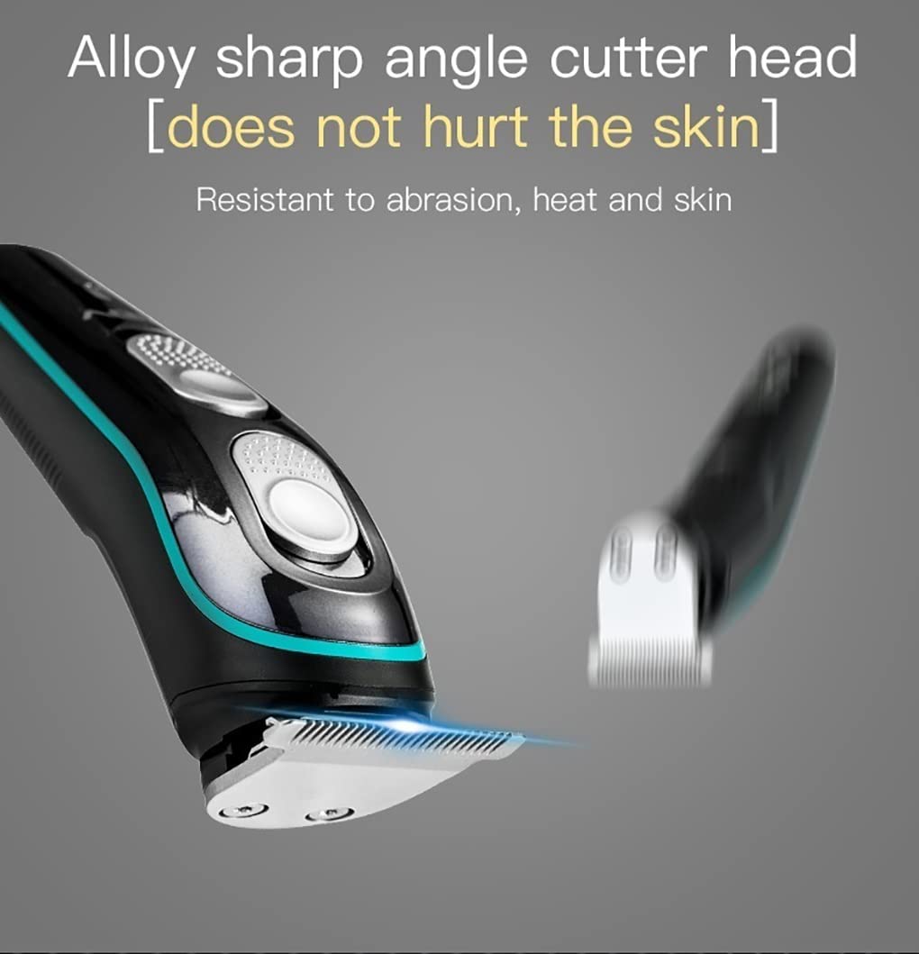 GLESVOWIO Pro Hair Clipper Electric Hair Clipper Beard Trimmer for Men USB Rechargeable Electric Shaver Hair Cut Machine Steel Cutter Head Washable Beauty and Personal Care GLESVOWIO