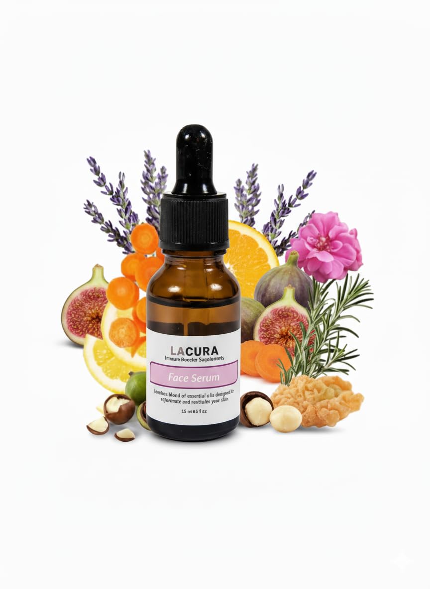 Lacura Therapeutic Face Oil with Vitamin E & Organic Jojoba - Natural Anti-Aging Facial Serum with Essential Oils for Mature Skin - Hydrating Beauty & Personal Care Lacura