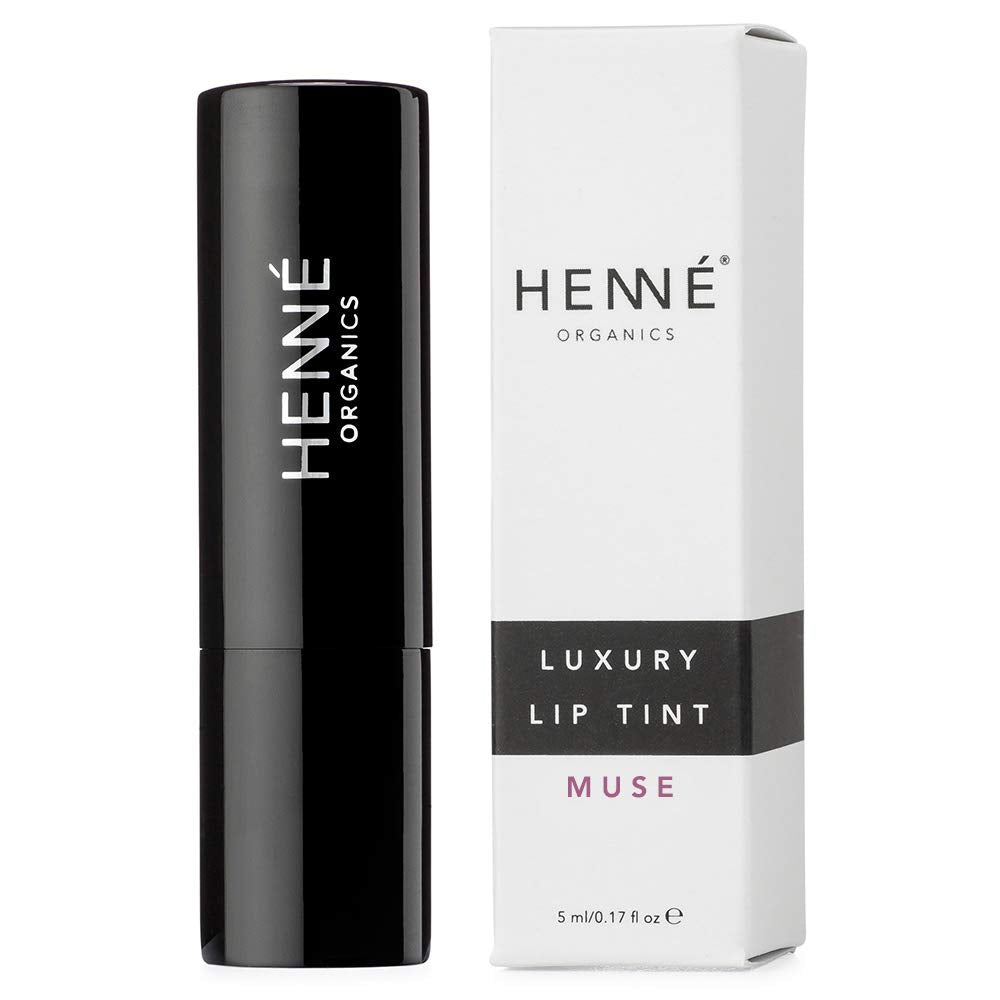 Henné Organics Luxury Lip Tint - Moisturizing, Sheer Natural Color - Muse (Berry Mauve) Beauty & Personal Care Henné Organics