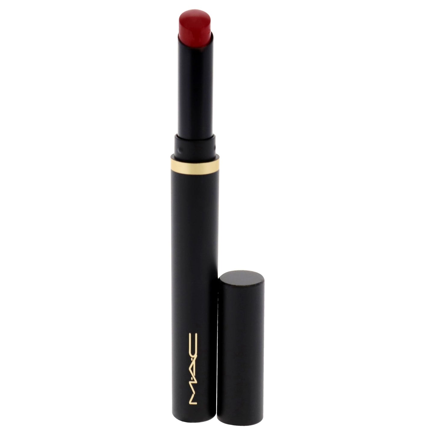 MAC Powder Kiss Velvet Blur Slim Stick - 889 Ruby New for Women - 0.07 oz Lipstick Beauty & Personal Care MAC