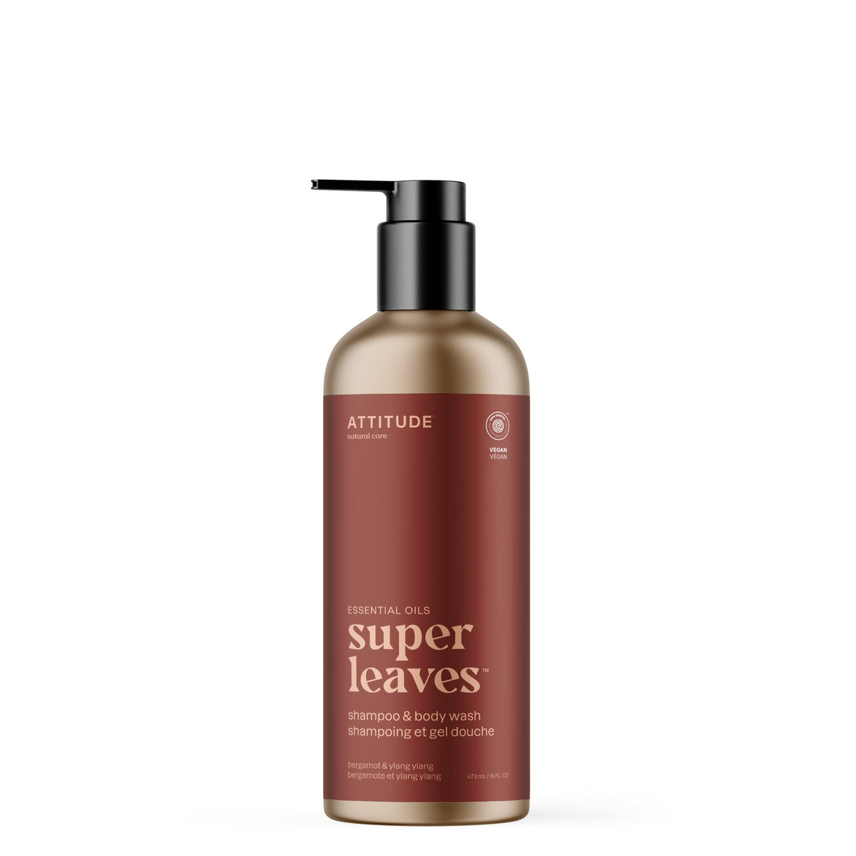 ATTITUDE 2-in-1 Body Wash and Hair Shampoo, EWG Verified Shower Gel, Dermatologically Tested, Made with Naturally Derived Ingredients, Vegan Personal Beauty & Personal Care ATTITUDE