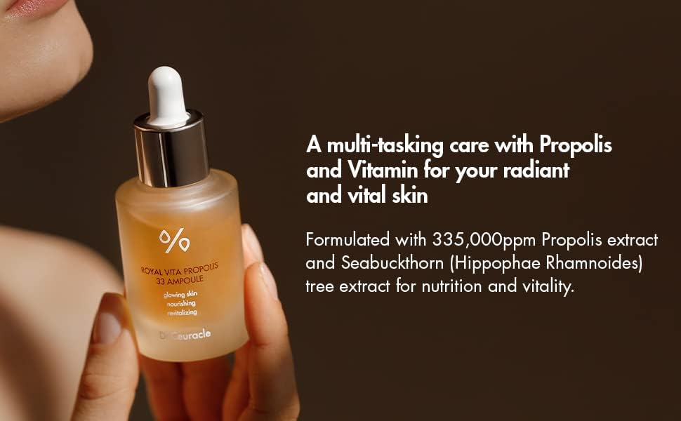 Dr.Ceuracle Royal Vita Propolis 33 Ampoule (30ml / 1.01 fl. oz.) - Ultimate Glow and Nourish Vitamin Serum for Radiant Skin, Formulated with Propolis Beauty & Personal Care Dr. Ceuracle