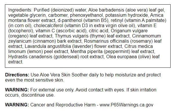 Swanson Aloe Vera Skin Soother 4 fl Ounce (118 ml) Gel Beauty & Personal Care Swanson