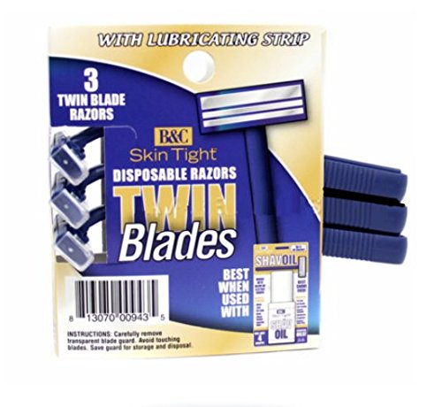 B & C Skin Tight Disposable Razors 3 Count Beauty and Personal Care BC