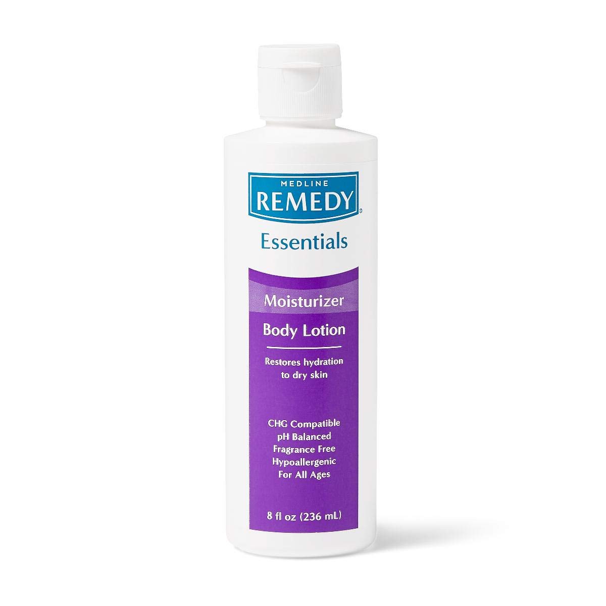 Medline Remedy Essentials Moisturizing Body Lotion, Unscented, 8-oz Flip-Top Bottle Beauty & Personal Care Medline