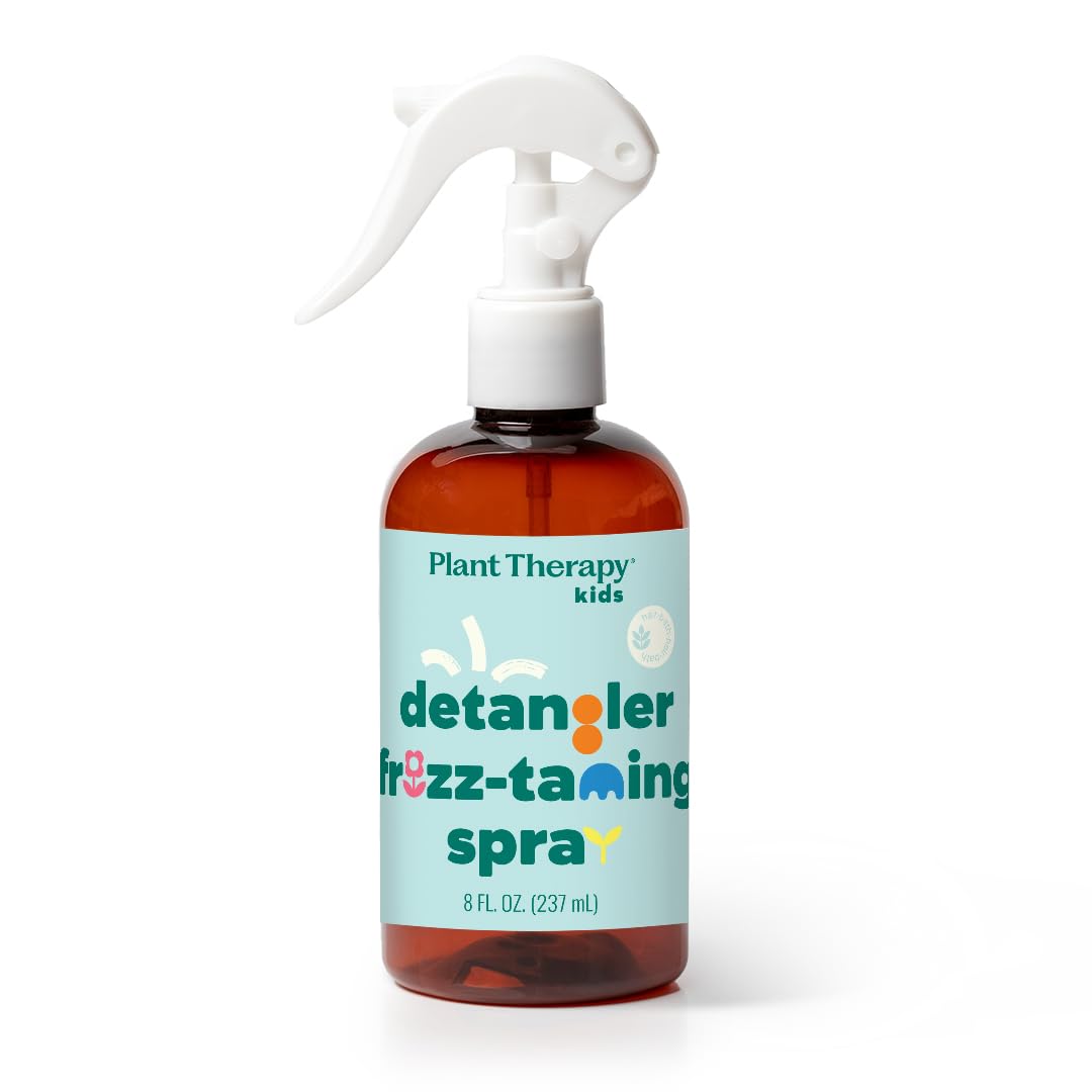 Plant Therapy Hair Therapy KidSafe Detangler Frizz-Taming Spray 8 oz Smooth, Soften & Detangle, Paraben & Synthetic Fragrance Free, Vegan, Argan Beauty & Personal Care Plant Therapy