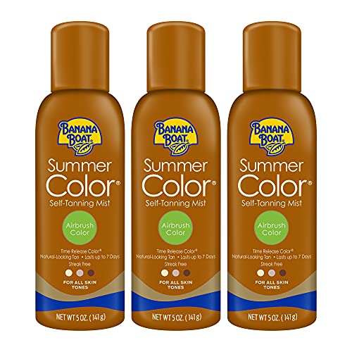Banana Boat Self Tanning Spray for All Skin Tones, Airbrush Color, Reef Friendly, 5 Ounce - Pack of 3 Beauty & Personal Care Banana Boat