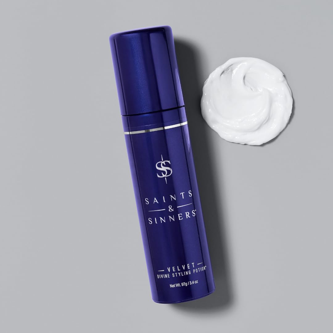 Saints & Sinners Award Winning Velvet Divine Hair Styling Potion, Thermal Protectant, Shine & Defrizzes Hair, Moisturizing Anti-Frizz Hair Cream Beauty & Personal Care Saints & Sinners