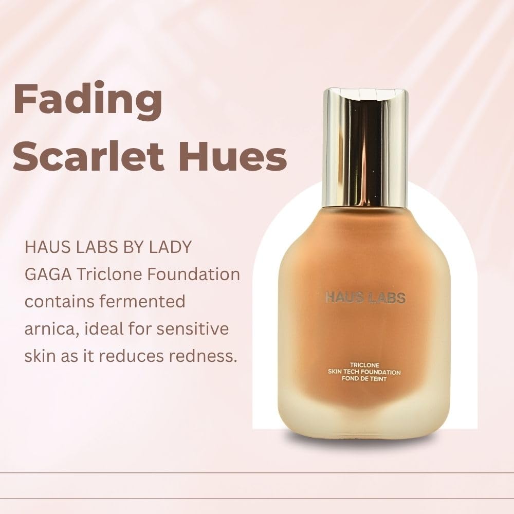 HAUS LABS BY LADY GAGA Triclone Skin Tech Medium Coverage Foundation with Fermented Arnica 340 Medium Cool
