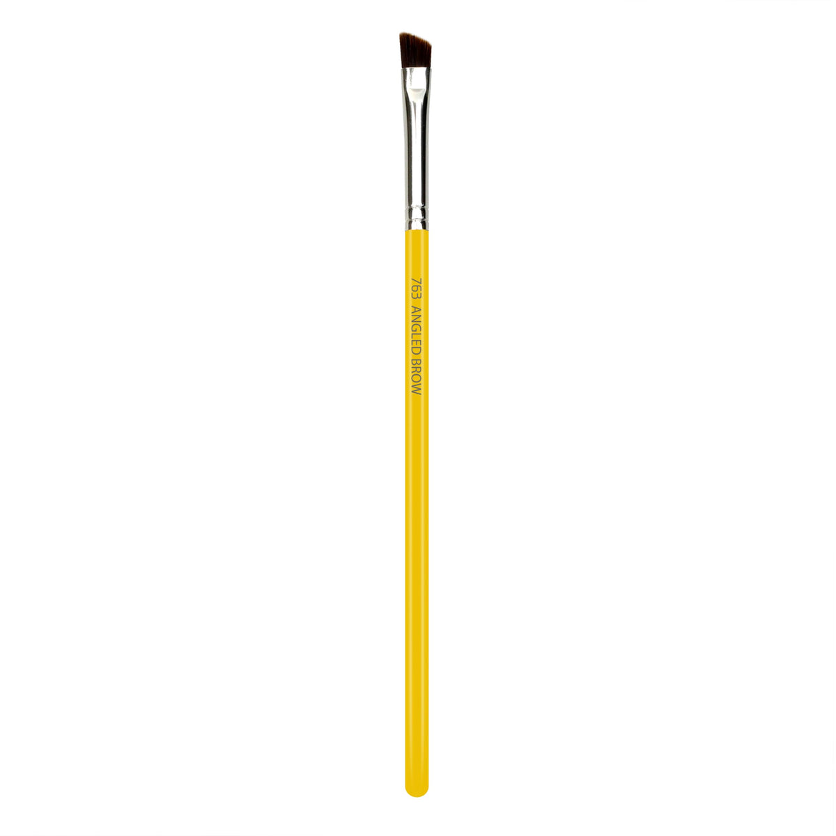 Bdellium Tools Professional Makeup Brush - Studio Series 763 Angled Brow - With Mix of Soft Synthetic & Natural Fibers, For Defining Eyebrows (Yellow