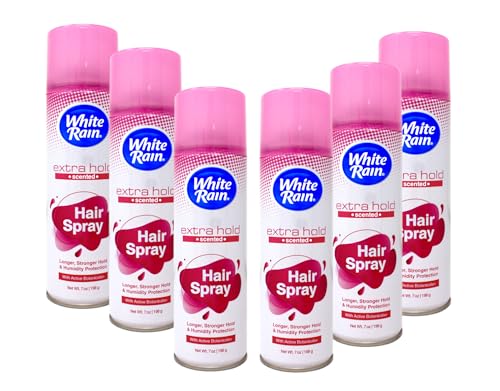 White Rain Extra Hold Hair Spray with Active Botanicals, Longer Stronger Hold, Scented Humidity Control - 7 oz (Pack of 6) Beauty & Personal Care White Rain