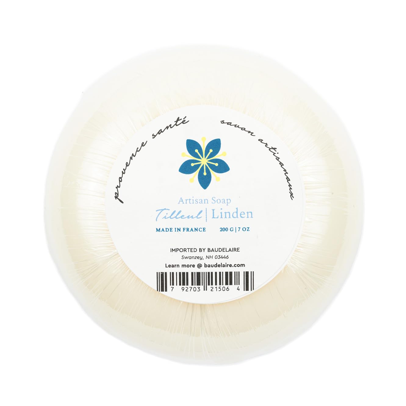 Provence Sante Luxury French Bath Bar - Moisturizing Shea Butter - Triple-milled Linden Fragrance, 7 oz Made in France Beauty & Personal Care Provence Sante