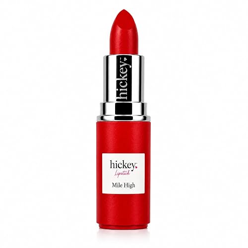 Hickey Lipstick Mile High Organic Perfect Red Lipstick Refill - Long Lasting Lipstick for Women - Hydrating & Moisturizing Shade, Best Lip Color for Beauty & Personal Care Hickey