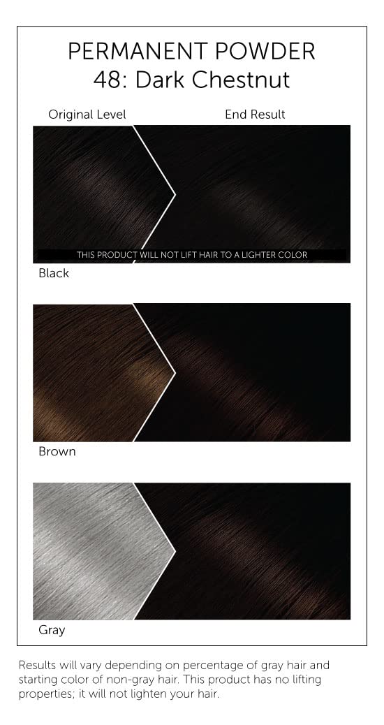 Bigen Powder Hair Color #48 Dark Chestnut 0.21oz (3 Pack) Beauty & Personal Care Bigen