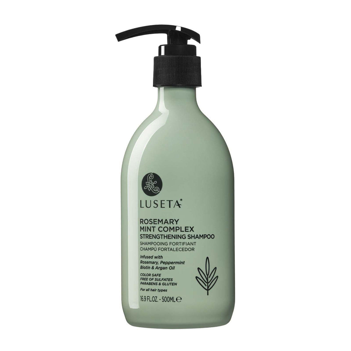 Luseta Rosemary Mint Strengthening Shampoo for All Hair Types 16.9 Oz
