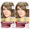 L'Oreal Paris Excellence Crème Permanent Hair Dye, Triple Care Hair Color with Hyaluronic Acid for 100% Gray Coverage, 6A Light Ash Brown, 1 Kit (Pack Beauty & Personal Care L'Oreal Paris