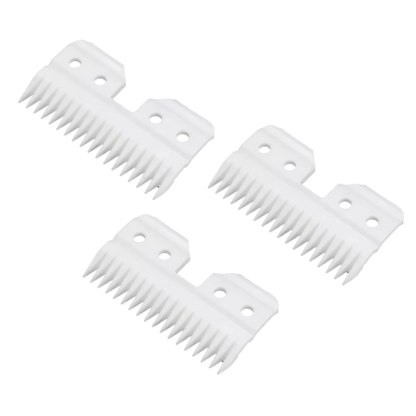 Replacement Clipper Blades, 4 Hole Clipper Blade Replacement Blades for Wahl KM2 KM5 KM10, A5 Style Clippers Parts, 3Pcs Beauty and Personal Care MLKOSS