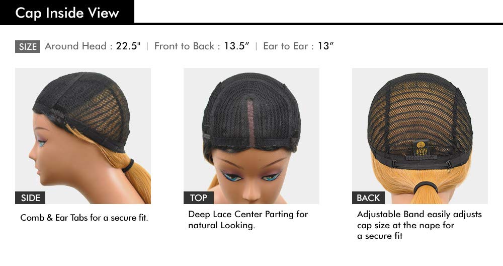 THE DAILY WIG Outre Synthetic Hair Lace Part Wig MOIRA (Color:DR30)